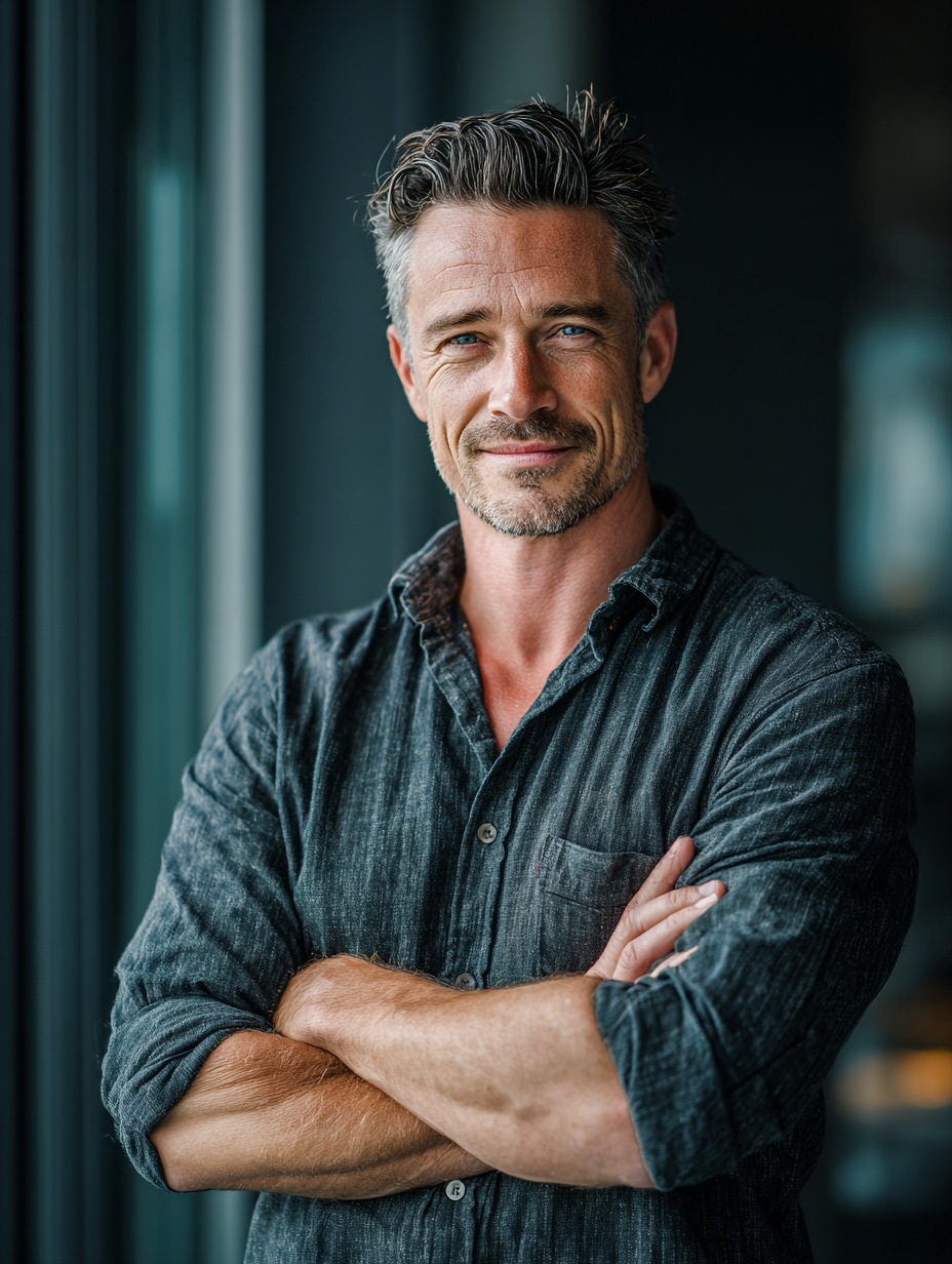 Чоловіки в дружній атмосфері спілкування